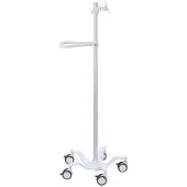 Ergotron Pole Cart - Wagen für LCD-Display/Tablet - hochweiss - Bildschirmgrösse: bis zu 61