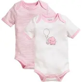 Schnizler Body 1/4-Arm 2er Pack Elefant in Rosa | Gr.: 62/68