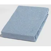 Yumeko Spannbetttuch Yumeko Light Blue (Flanell)-180 x 210 cm