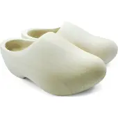 Gevavi Holz Clog VV Weiß Geschliffen-Schuhgröße 40