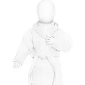The One Towelling Kinder Baby Bademantel Baby-Badetuch Baby Bathrobe white 98/110