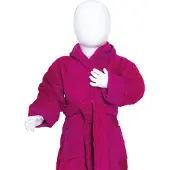 The One Towelling Kinder Baby Bademantel Baby-Badetuch Baby Bathrobe magenta 68/74