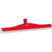Vikan 7763-4 Classic Bodenzieher 50 cm rot, flexibler Hals, weiße Kassette