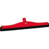 Vikan 7753-4 klassieke vloertrekker 50cm rood, vaste nek, zwarte cassette