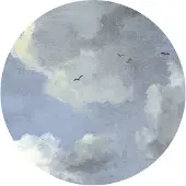 Komar Vliestapete "Vlies selbstklebend - Simply Sky - Größe 125 x 125 cm" bedruckt glatt Wohnzimmer, Schlafzimmer