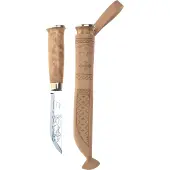 Marttiini Lapp Knife 230, 230010 Stainless, Curly Birch, Outdoor Messer