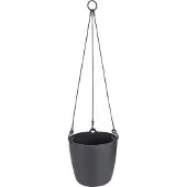 Elho Blumentopf Brüssel Hängeschale 18 cm anthrazit (zwart)