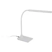 Eglo LED Tischlampe Laroa, Tischleuchte mit Touch, dimmbar in Stufen, Schreibtischlampe aus Kunststoff in Weiß, LED Bürolampe neutralweiß
