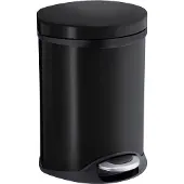 Smedbo Outline Lite Kosmetikeimer 6 L Soft Close | in 3 Farben##Schwarz FK665