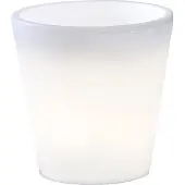 Konstsmide Assisi LED Pflanzentopf klein weiss, 3000K, 30lm, 15x2,4W, 12V/240V, Kunststoff, 7453-000