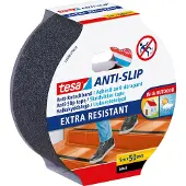 TESA 55588, Antirutsch-Badestreifen, Erwachsene, Schwarz, 50 mm