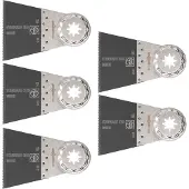 Fein 63502134230 E-Cut Standard-Sägeblatt, Länge 50 mm, Breite 65 mm, VE 5 St, Aufnahme SLP