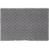 Sealskin Badematte Trellis Baumwolle Schwarz-60 x 90 cm
