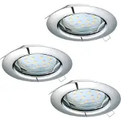 Eglo Peneto, Einbaustrahler, Nicht austauschbare(s) Leuchtmittel, LED, 6 W, 3000 K, Chrom