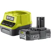 Ryobi RC18120-120 Starter Set 18 V 1x RB18L20 Akku 2,0 Ah + RC18120 Ladegerät ( 5133003368 )