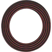 Fiskars Wasserschlauch 19 mm, 20 m, Gartenschlauch, Outdoor Schlauch, Q3, Kunststoff, Schwarz, Rot, 1027109