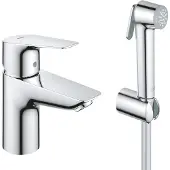 CASA39 GROHE Bidet-Dusche mit Spray Handbrause Wandhalterset Tempesta-F Trigger Spray, chrom