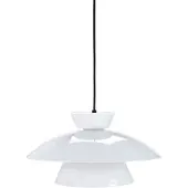 Dyberg Larsen Pendelleuchte LED, Hängelampe, Deckenlampe Pendel, Pendellampe Esstisch, Pendelleuchte für Wohnzimmer, Skandinavische Design, Valby Opal D38