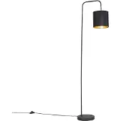QAZQA Smart Stehleuchte Schwarz inkl WiFi A60 Lichtquelle LOfty