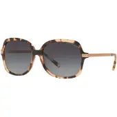 Michael Kors MK2024 ADRIANNA II Damen-Sonnenbrille Vollrand Quadratisch Acetat-Gestell, beige