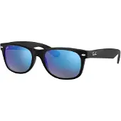 Ray-Ban RB 2132 NEW WAYFARER Unisex-Sonnenbrille Vollrand Quadratisch Propionat-Gestell, schwarz