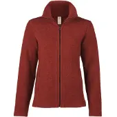 Engel Jacke Merino Wollfleece Damen terracotta melange - Größe 46/48 584470