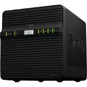 Synology Disk Station DS420j - NAS-Server - 4 Schächte - RAID 0, 1, 5, 6, 10, JBOD - RAM 1 GB - Gigabit Ethernet