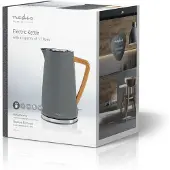 Nedis Wasserkocher - 1.7 l - Soft-Touch - Grün - Um 360 Grad drehbar - Verdecktes Heizelement - Strix Controller - Boil-dry protection