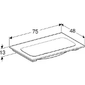 Geberit 501844003 iCon Möbelwaschtisch 75x48cm