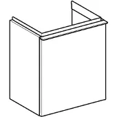 Geberit iCon Unterschrank für Handwaschbecken, eine Tür rechts, 37x41,5x27,9 cm, 502300, 502.300.JL.1