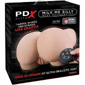 PDX Elite Milk Me Silly - Vibrations-Torso-Masturbator (natur)
