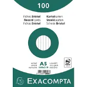 Exacompta Karteikarte Format der Karte: DIN A5 Ausführung der Lineatur: liniert