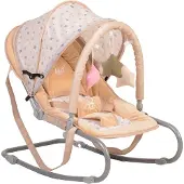Moni Babywippe Lulu Sitzposition verstellbar Spielbogen Tragehenkel Metallrahmen