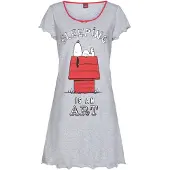 Peanuts Nachthemd mit Snoopy-Print und kleiner Schleife