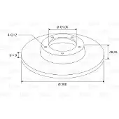 Valeo 2x Bremsscheiben Hinten für HONDA CIVIC VII Hatchback (EU, EP, EV) 260mm 197014