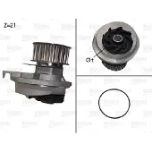 Valeo Kühlmittelpumpe Wasserpumpe für OPEL Astra F CC (T92) 506087
