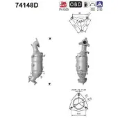 As Katalysator für NISSAN 208A0EC00F 74148D