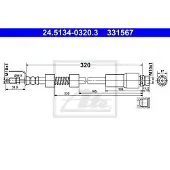 Ate Bremsschlauch 24.5134-0320.3 für Ford Transit Connect