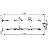 Bosch Seilzug, Feststellbremse [Hersteller-Nr. 1987482564] für Opel, Vauxhall
