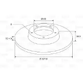 Valeo Bremsscheibe 186226