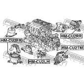 FEBEST Lagerung, Motor HM-CU2FR