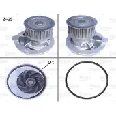 Valeo 506309 Kühlmittelpumpe Wasserpumpe mit Riemenscheibe für OPEL ZAFIRA B (A05) Astra H Caravan (A04) Astra H Schrägheck (A04) Astra G CC (T98)