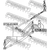 FEBEST Axialgelenk, Spurstange 0722-SV420