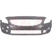 VAN WEZEL Stoßstange Stoßfänger für VOLVO V60 (155, 157) Grundiert Glatt Schwarz 5935576
