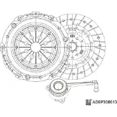 Blue Print Kupplungssatz Kupplung für VW Transporter V Bus (7HB, 7HJ, 7EB, 7EJ, 7EF, 7EG, 7HF, 7EC) ADBP300013