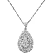 Orphelia Damen-Kette aus 925er Sterlingsilber mit Anhänger – Silber ZH-4436