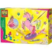 SES Creative Einhorn Schmuckständer, Bastelset für Kinder, 5 Jahr(e), Mehrfarbig