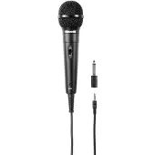 Thomson 00131596, Karaoke-Mikrofon, 78 dB, 100 - 10000 Hz, Verkabelt, 3,5 mm (1/8), Schwarz