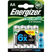 Energizer Akku NiMH, Mignon, AA, HR06, 1.2V/2300mAh Extreme, Pre-charged, Retail Blister (4-Pack)