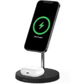 Belkin BOOST CHARGE PRO, Drinnen, AC, Kabelloses Aufladen, Schwarz